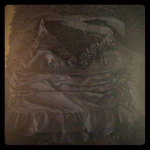 Kenneth Cole two piece black bathing suit